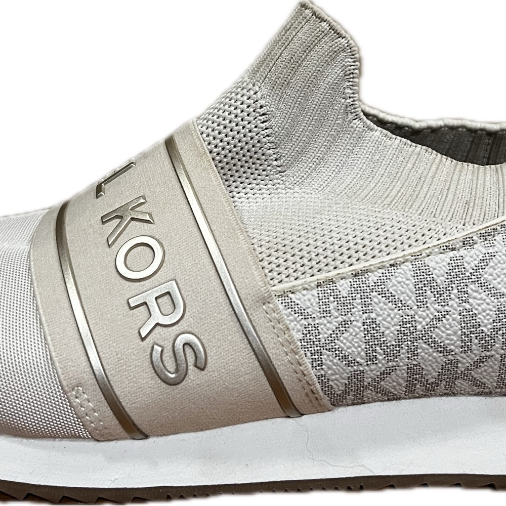 Michael Kors Cream Slip-On Sneakers - Picture 5 of 8